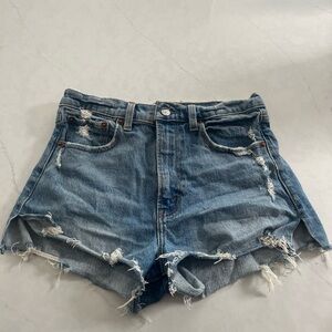 Abercrombie & Fitch Distressed Jean Shorts